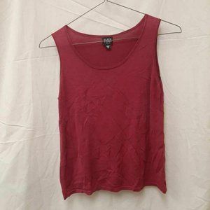Eileen Fisher Womens Tank Top Red Sleeveless Scoop